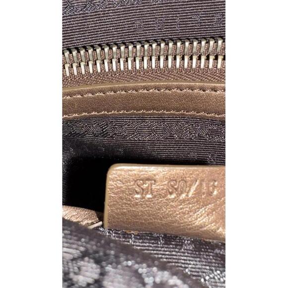 Celine Tan Suede and Leather Boogie Bag - Picture 8 of 10